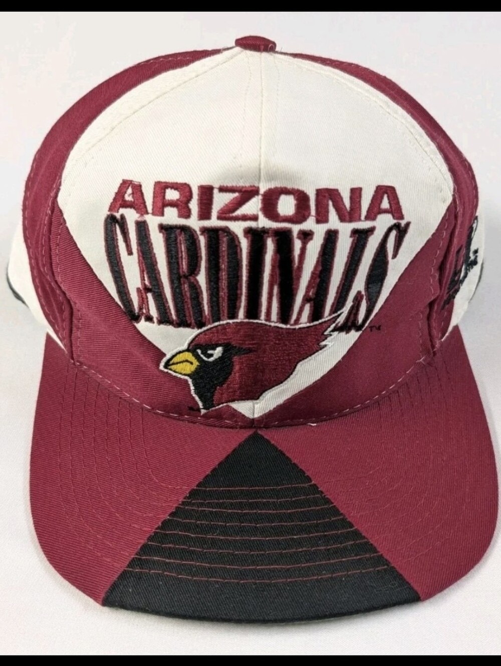 Vintage 90s Logo Athletic Arizona Cardinals Diamond Cut Pro Line Snapback Hat